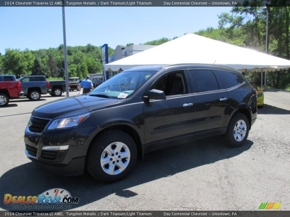 2014 Chevrolet Traverse LS AWD Tungsten Metallic / Dark Titanium/Light Titanium Photo #1