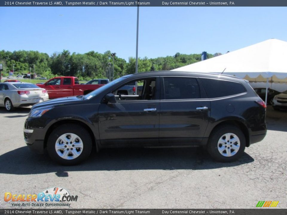 2014 Chevrolet Traverse LS AWD Tungsten Metallic / Dark Titanium/Light Titanium Photo #2