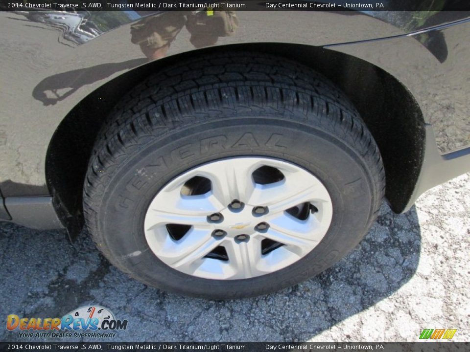 2014 Chevrolet Traverse LS AWD Tungsten Metallic / Dark Titanium/Light Titanium Photo #3