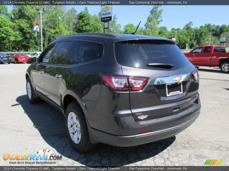 2014 Chevrolet Traverse LS AWD Tungsten Metallic / Dark Titanium/Light Titanium Photo #4