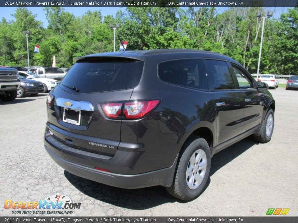 2014 Chevrolet Traverse LS AWD Tungsten Metallic / Dark Titanium/Light Titanium Photo #6