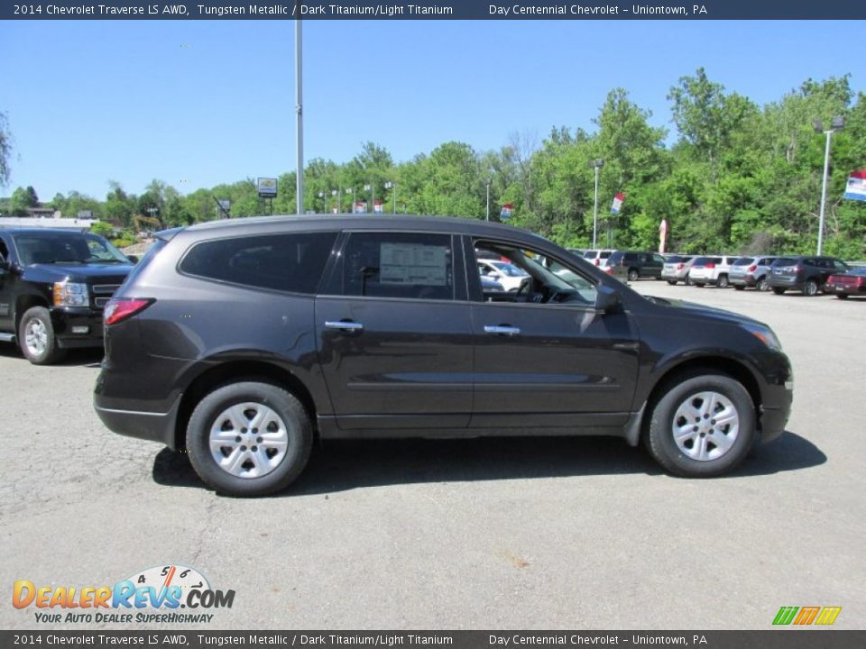 2014 Chevrolet Traverse LS AWD Tungsten Metallic / Dark Titanium/Light Titanium Photo #7