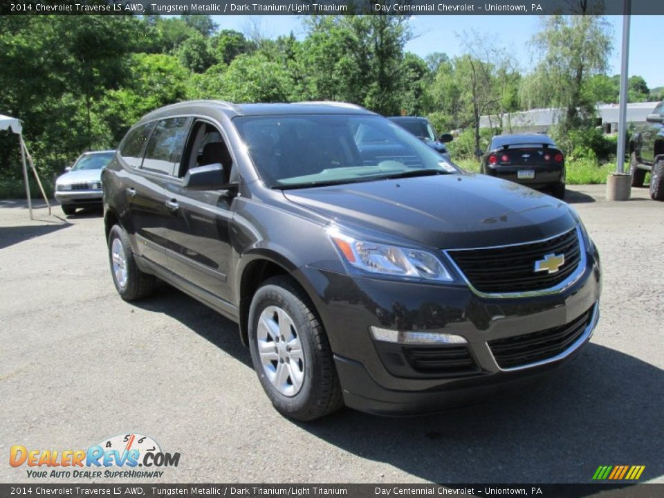 2014 Chevrolet Traverse LS AWD Tungsten Metallic / Dark Titanium/Light Titanium Photo #8