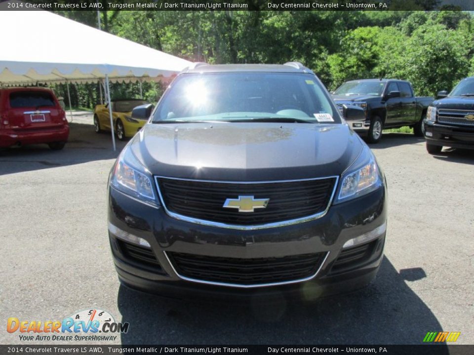 2014 Chevrolet Traverse LS AWD Tungsten Metallic / Dark Titanium/Light Titanium Photo #9