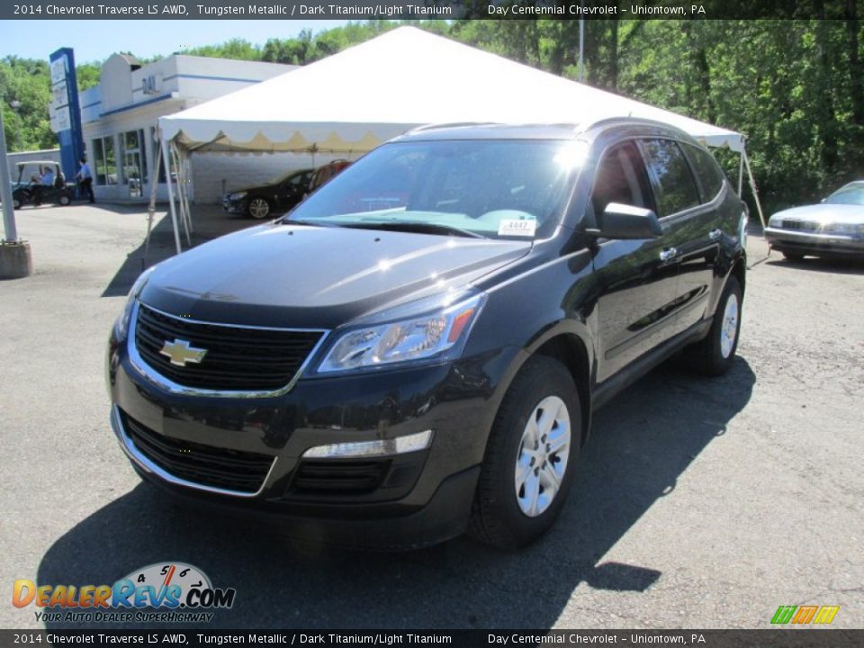 2014 Chevrolet Traverse LS AWD Tungsten Metallic / Dark Titanium/Light Titanium Photo #10