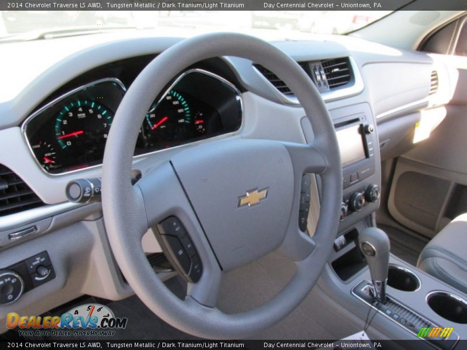 2014 Chevrolet Traverse LS AWD Tungsten Metallic / Dark Titanium/Light Titanium Photo #15