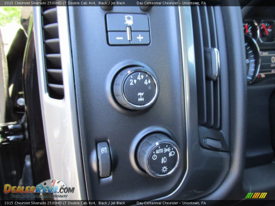 2015 Chevrolet Silverado 2500HD LT Double Cab 4x4 Black / Jet Black Photo #16