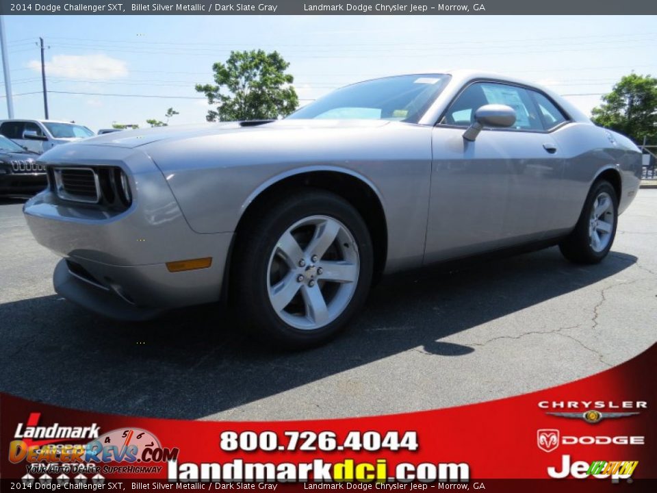 2014 Dodge Challenger SXT Billet Silver Metallic / Dark Slate Gray Photo #1