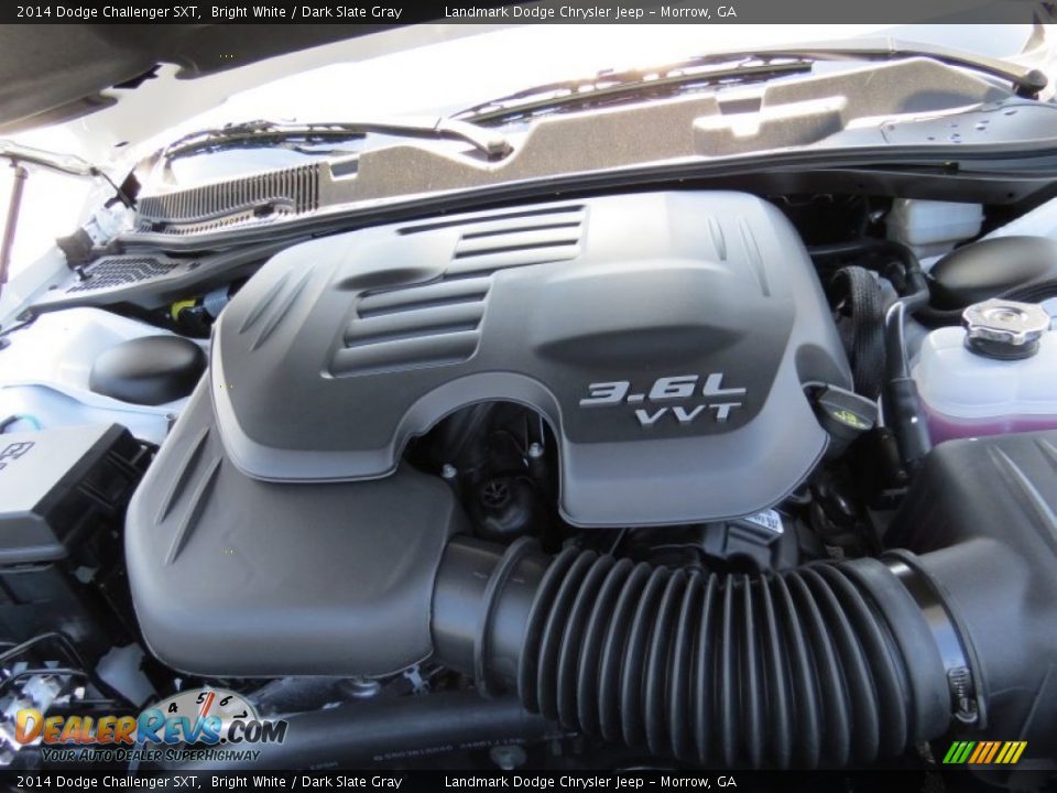 2014 Dodge Challenger SXT Bright White / Dark Slate Gray Photo #8
