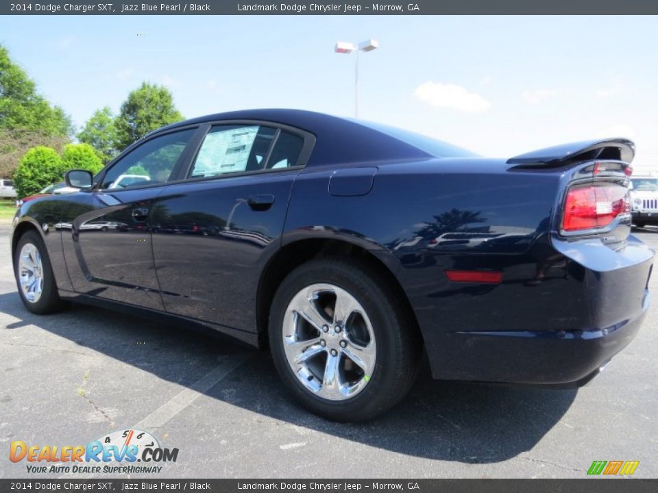 2014 Dodge Charger SXT Jazz Blue Pearl / Black Photo #2