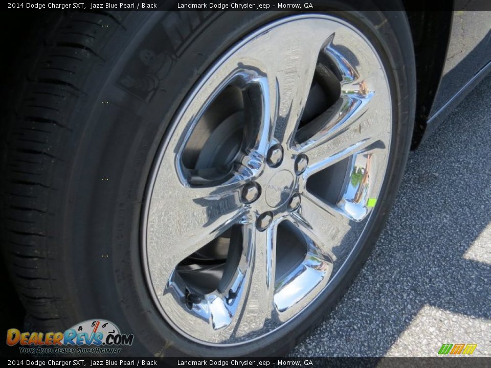 2014 Dodge Charger SXT Jazz Blue Pearl / Black Photo #5