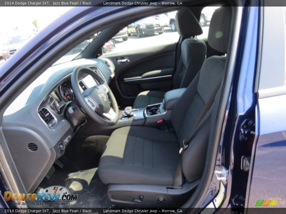 2014 Dodge Charger SXT Jazz Blue Pearl / Black Photo #6