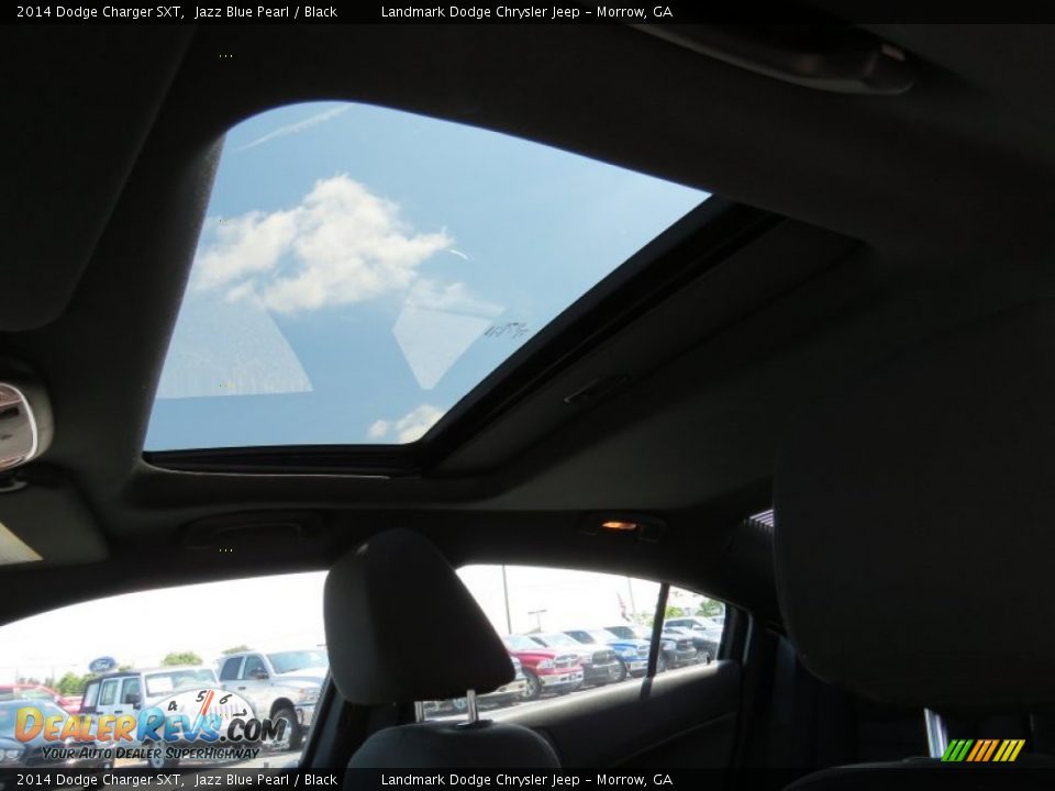 2014 Dodge Charger SXT Jazz Blue Pearl / Black Photo #7