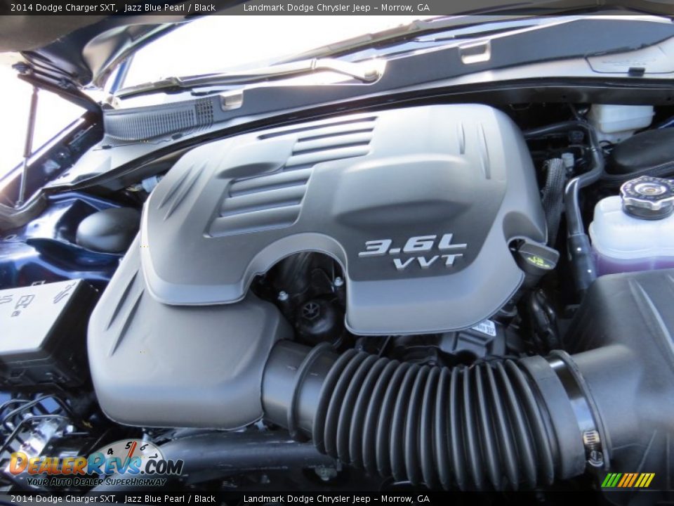 2014 Dodge Charger SXT Jazz Blue Pearl / Black Photo #9