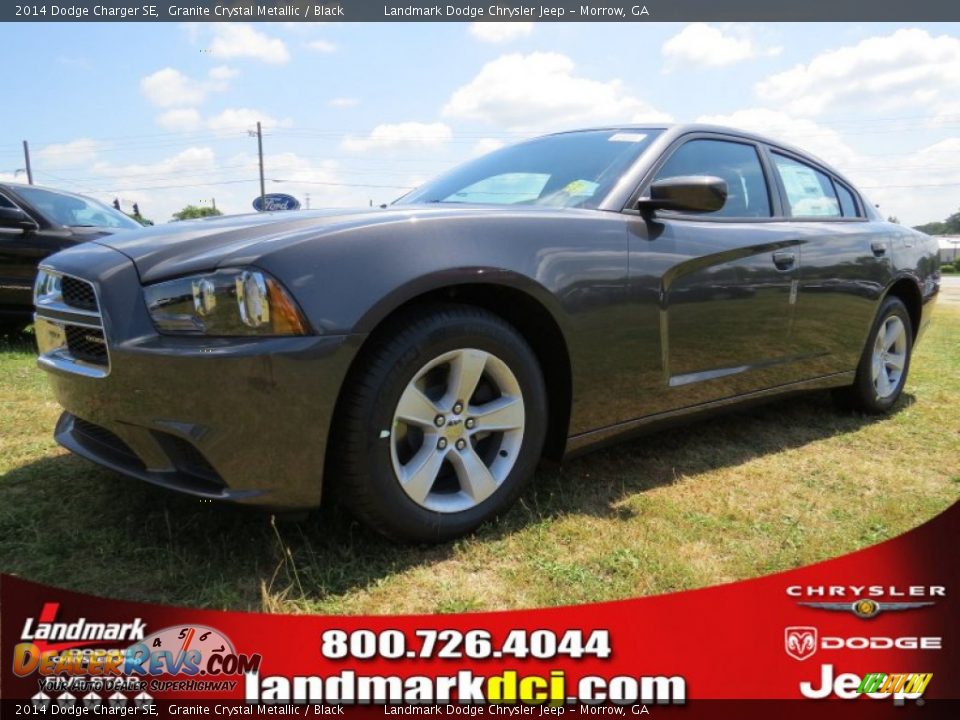 2014 Dodge Charger SE Granite Crystal Metallic / Black Photo #1