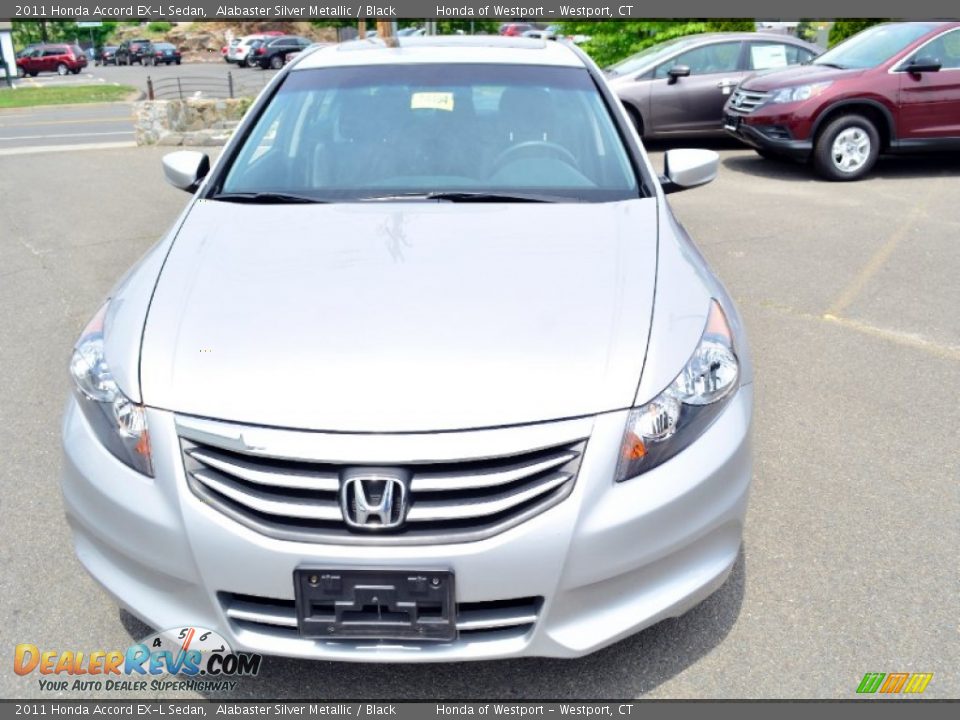 2011 Honda Accord EX-L Sedan Alabaster Silver Metallic / Black Photo #2