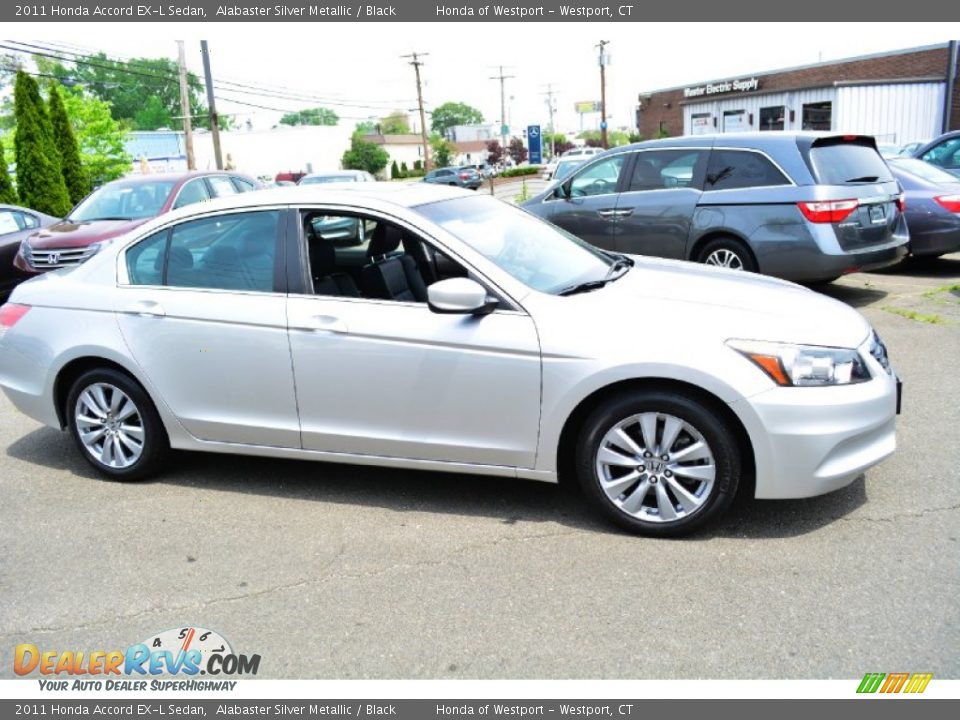 2011 Honda Accord EX-L Sedan Alabaster Silver Metallic / Black Photo #4