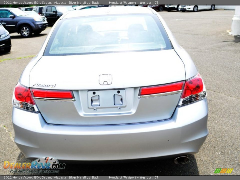 2011 Honda Accord EX-L Sedan Alabaster Silver Metallic / Black Photo #7