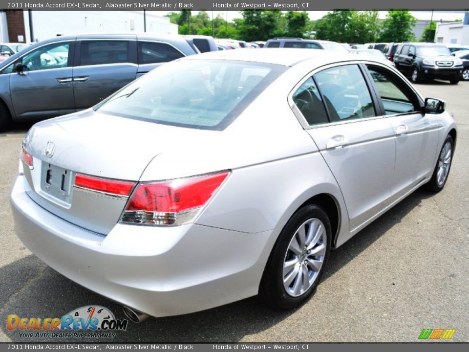 2011 Honda Accord EX-L Sedan Alabaster Silver Metallic / Black Photo #8