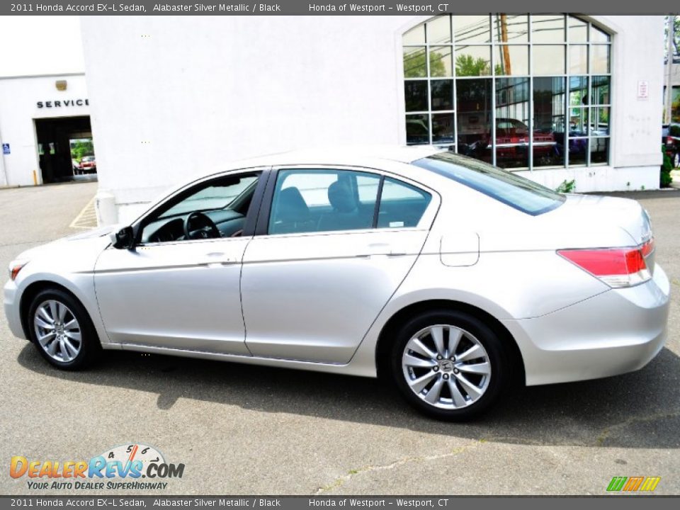 2011 Honda Accord EX-L Sedan Alabaster Silver Metallic / Black Photo #10