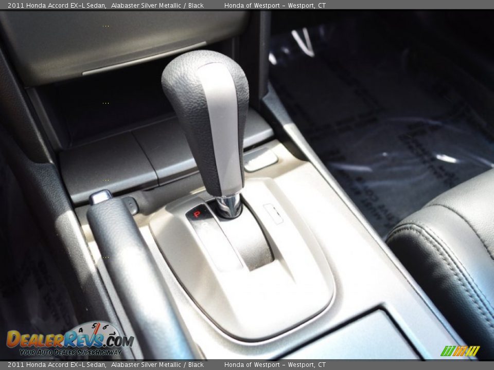 2011 Honda Accord EX-L Sedan Alabaster Silver Metallic / Black Photo #12
