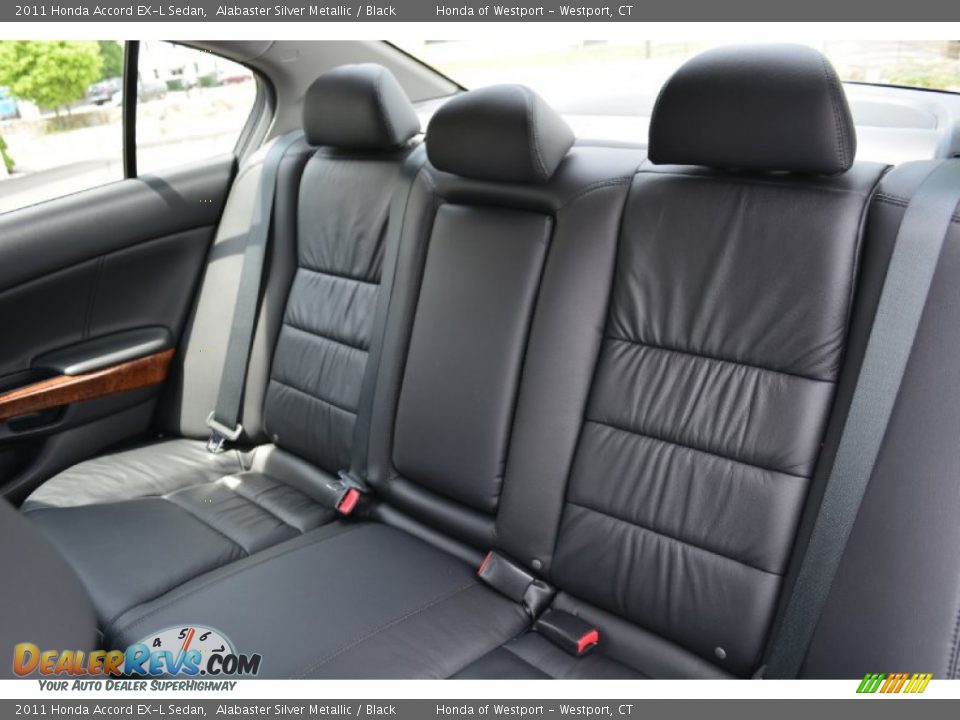 2011 Honda Accord EX-L Sedan Alabaster Silver Metallic / Black Photo #13