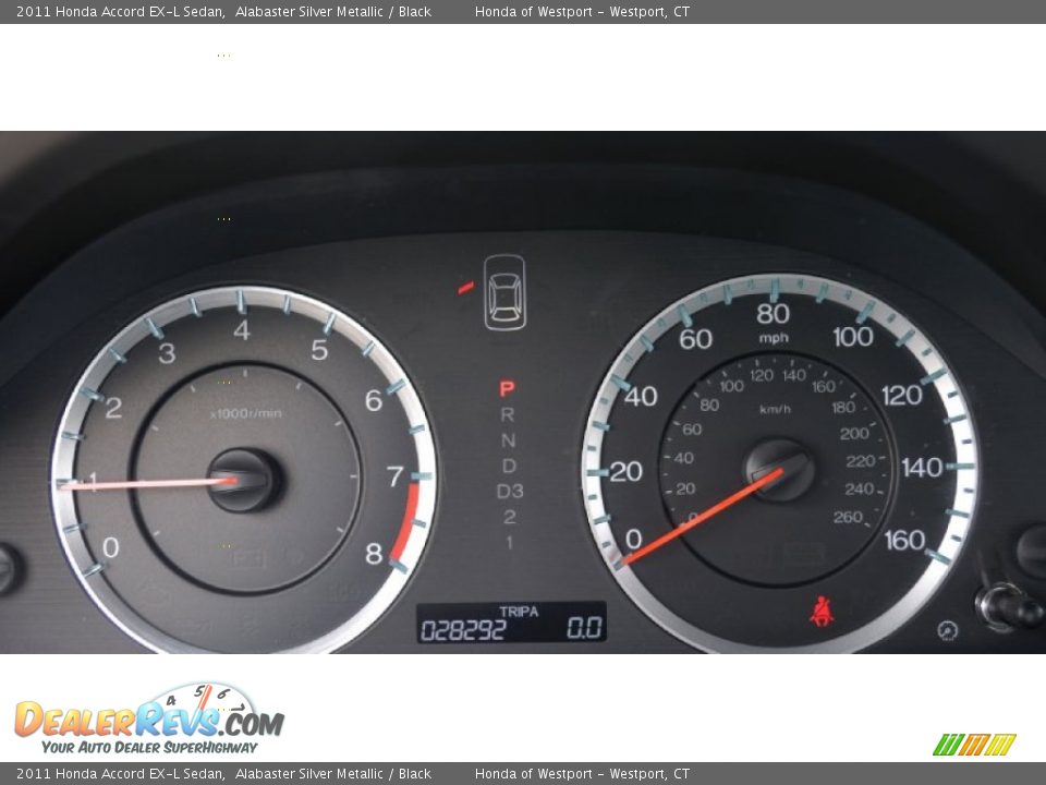 2011 Honda Accord EX-L Sedan Alabaster Silver Metallic / Black Photo #14