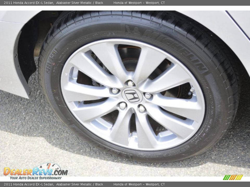 2011 Honda Accord EX-L Sedan Alabaster Silver Metallic / Black Photo #19