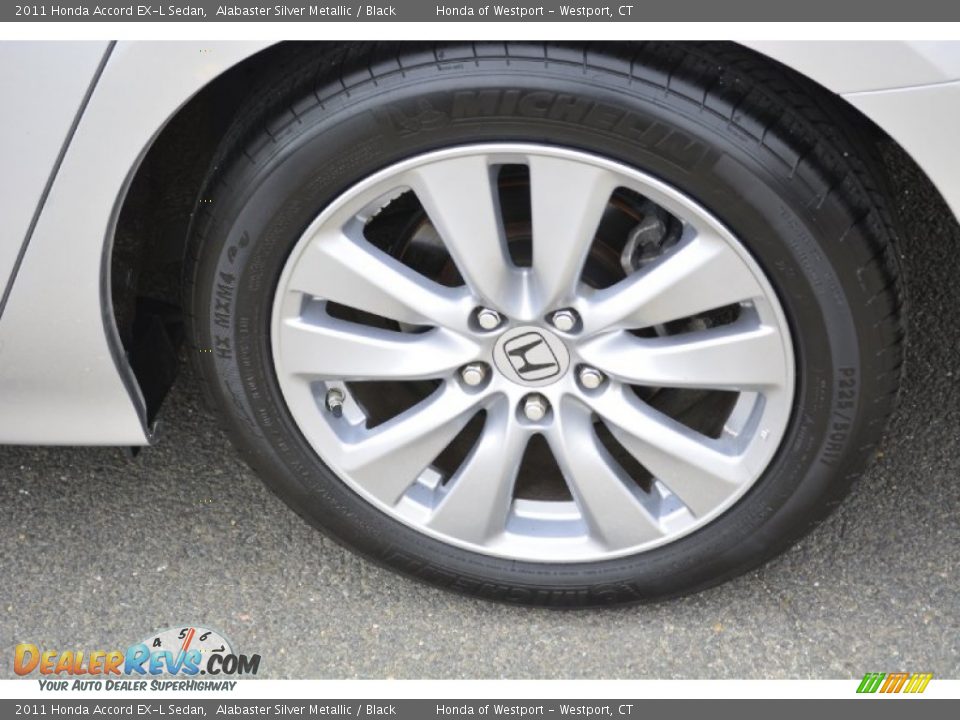2011 Honda Accord EX-L Sedan Alabaster Silver Metallic / Black Photo #22