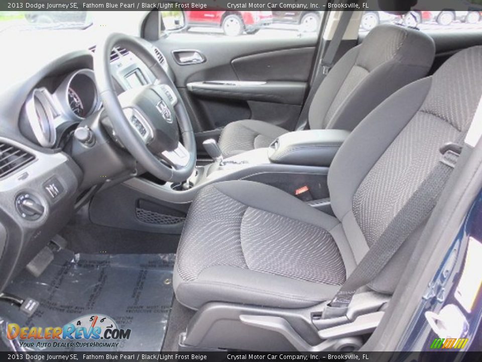 2013 Dodge Journey SE Fathom Blue Pearl / Black/Light Frost Beige Photo #4