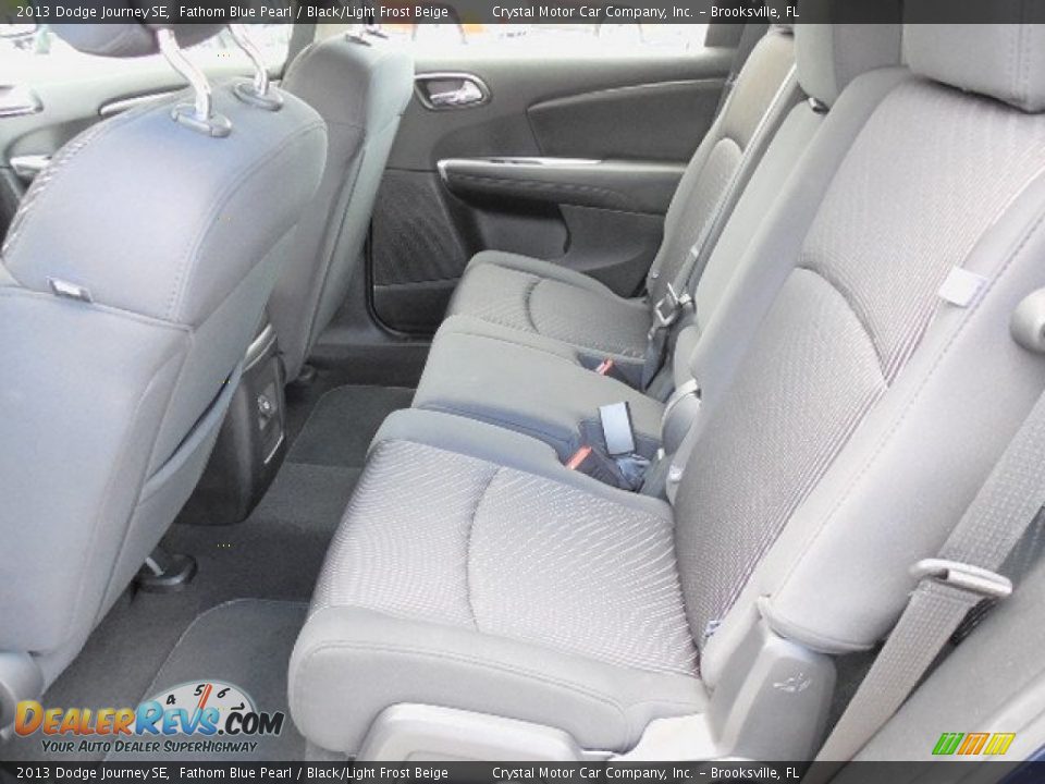 2013 Dodge Journey SE Fathom Blue Pearl / Black/Light Frost Beige Photo #5