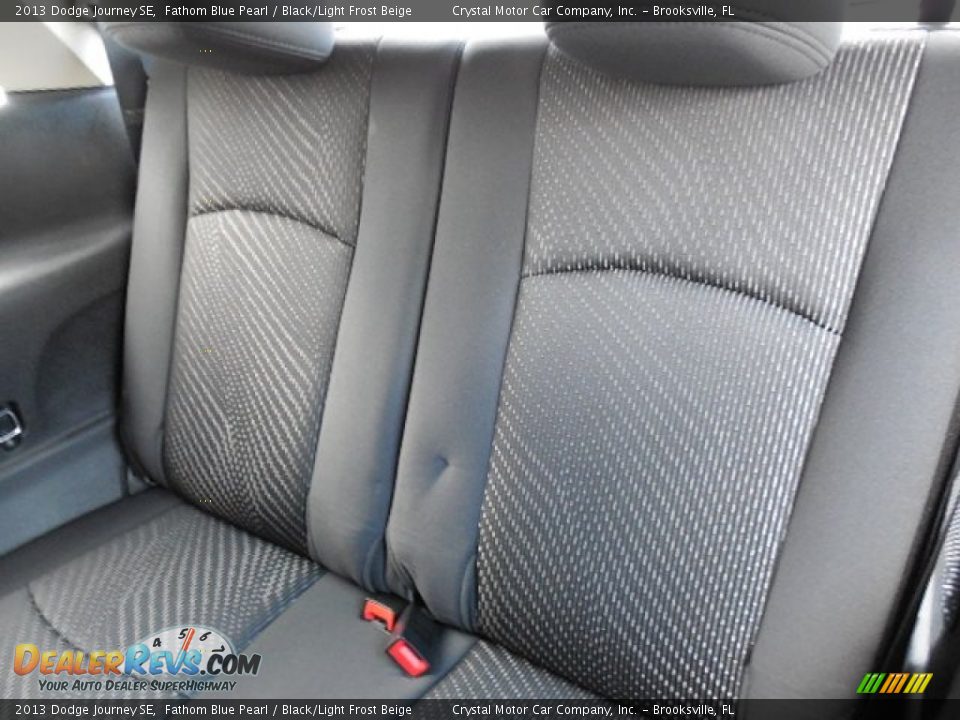 2013 Dodge Journey SE Fathom Blue Pearl / Black/Light Frost Beige Photo #6
