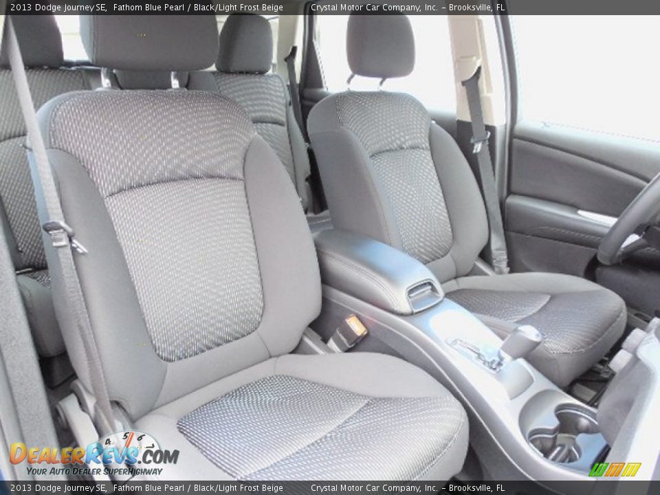 2013 Dodge Journey SE Fathom Blue Pearl / Black/Light Frost Beige Photo #14