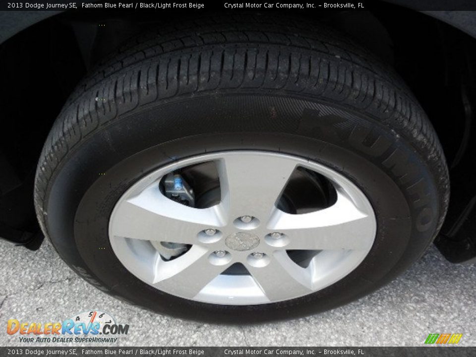 2013 Dodge Journey SE Fathom Blue Pearl / Black/Light Frost Beige Photo #16