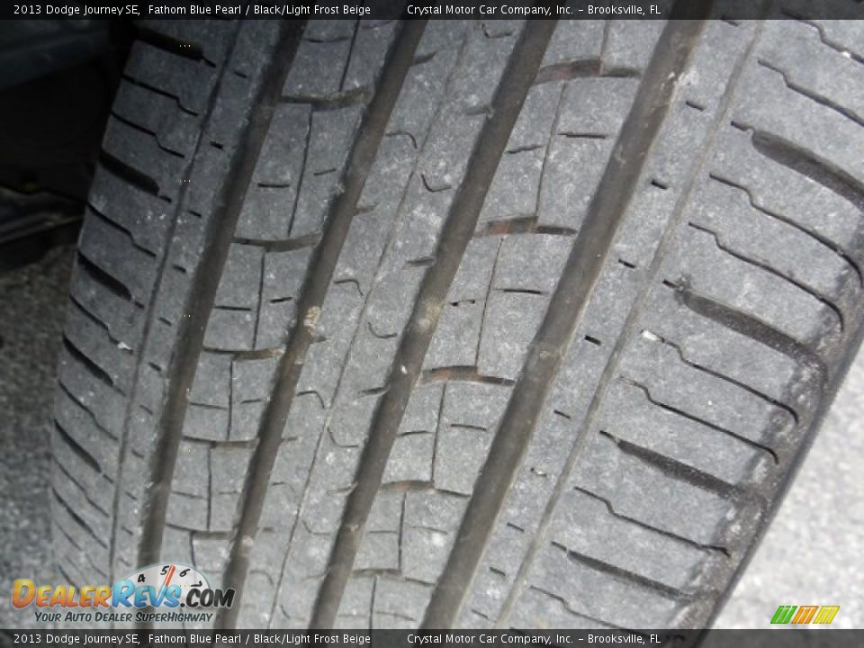 2013 Dodge Journey SE Fathom Blue Pearl / Black/Light Frost Beige Photo #17