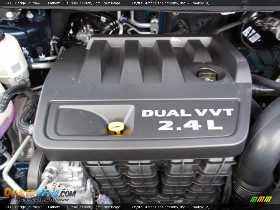 2013 Dodge Journey SE Fathom Blue Pearl / Black/Light Frost Beige Photo #18