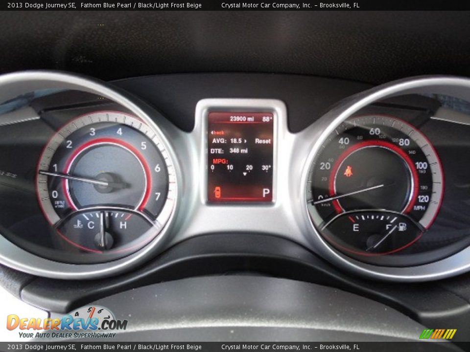 2013 Dodge Journey SE Fathom Blue Pearl / Black/Light Frost Beige Photo #20