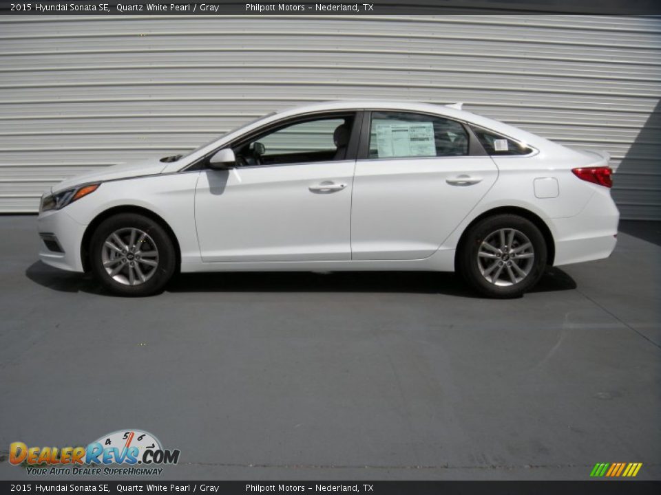 Quartz White Pearl 2015 Hyundai Sonata SE Photo #6