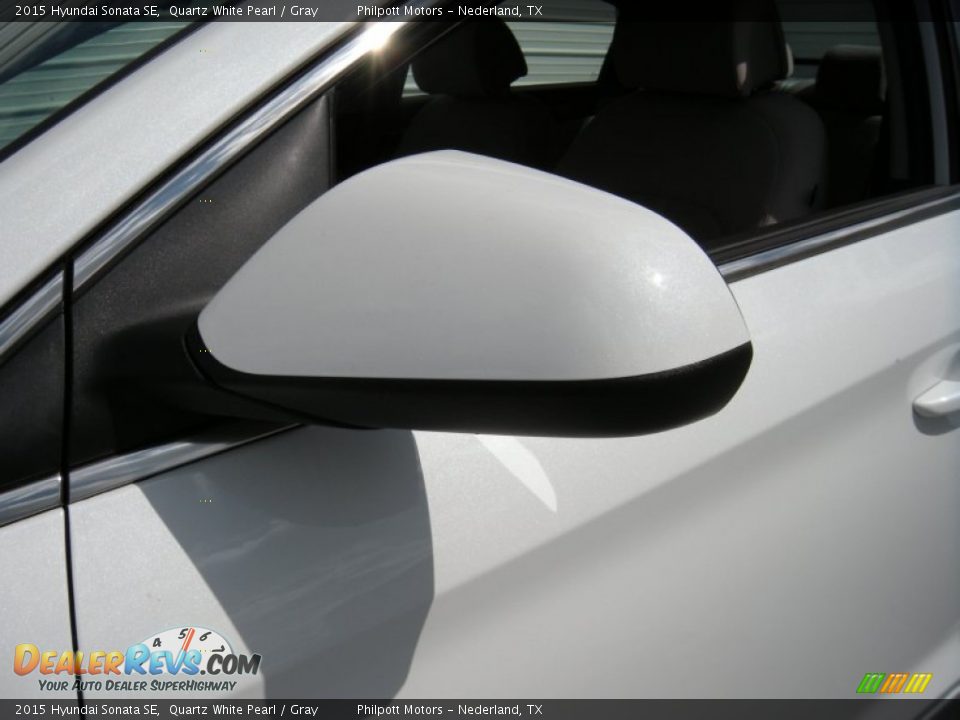 2015 Hyundai Sonata SE Quartz White Pearl / Gray Photo #12