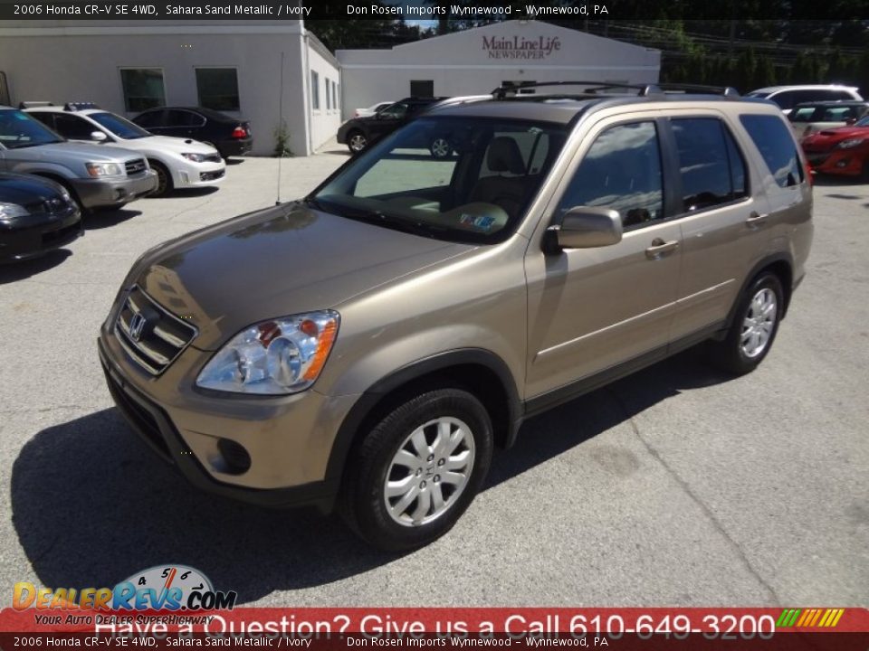 2006 Honda CR-V SE 4WD Sahara Sand Metallic / Ivory Photo #7