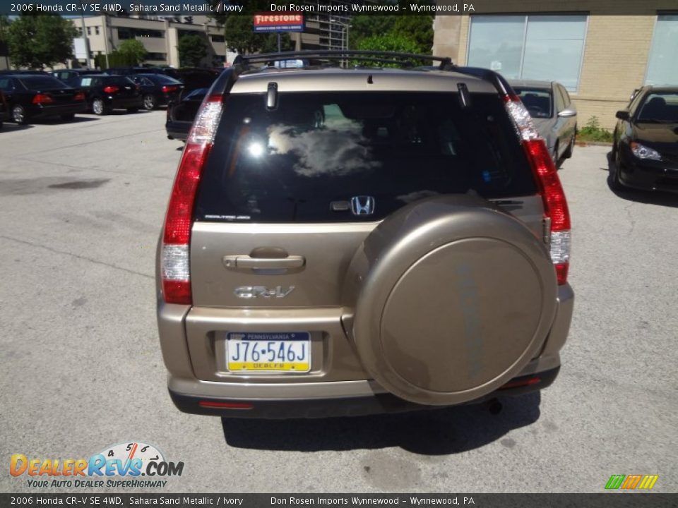 2006 Honda CR-V SE 4WD Sahara Sand Metallic / Ivory Photo #10