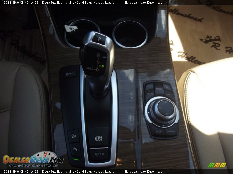 2011 BMW X3 xDrive 28i Deep Sea Blue Metallic / Sand Beige Nevada Leather Photo #32