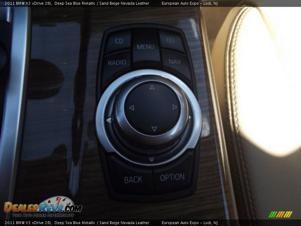 2011 BMW X3 xDrive 28i Deep Sea Blue Metallic / Sand Beige Nevada Leather Photo #34