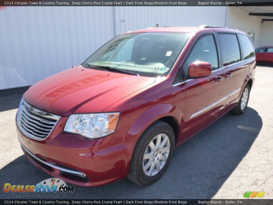 2014 Chrysler Town & Country Touring Deep Cherry Red Crystal Pearl / Dark Frost Beige/Medium Frost Beige Photo #2