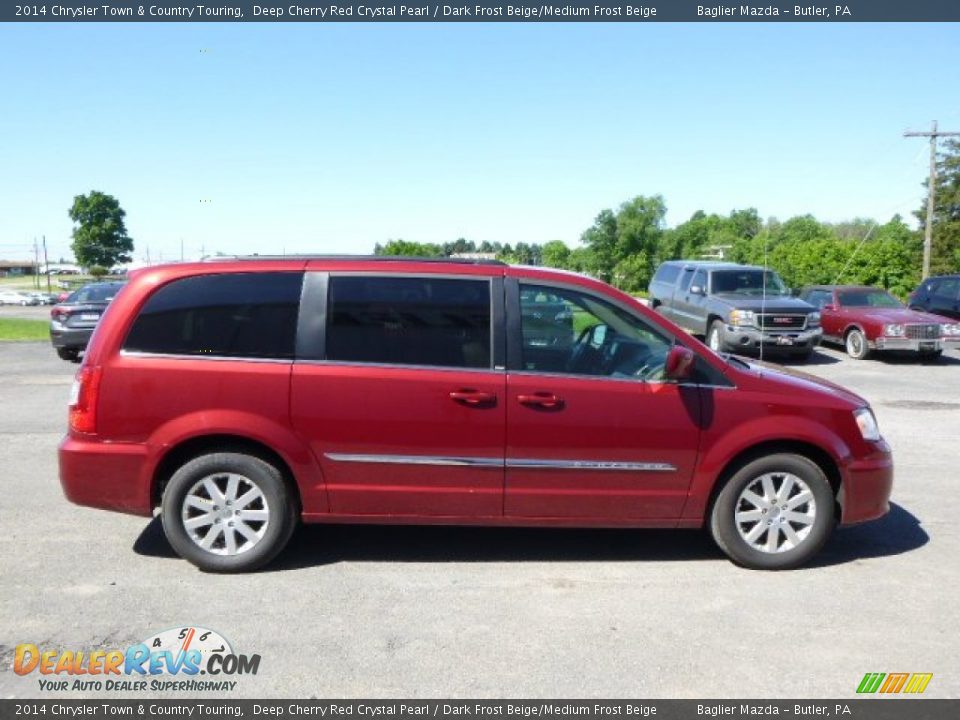 2014 Chrysler Town & Country Touring Deep Cherry Red Crystal Pearl / Dark Frost Beige/Medium Frost Beige Photo #5