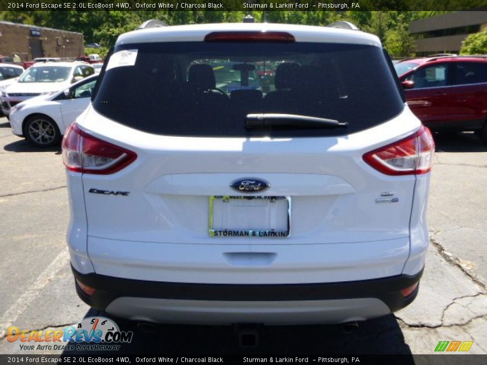 2014 Ford Escape SE 2.0L EcoBoost 4WD Oxford White / Charcoal Black Photo #3