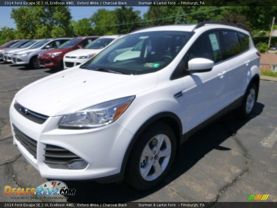 2014 Ford Escape SE 2.0L EcoBoost 4WD Oxford White / Charcoal Black Photo #5