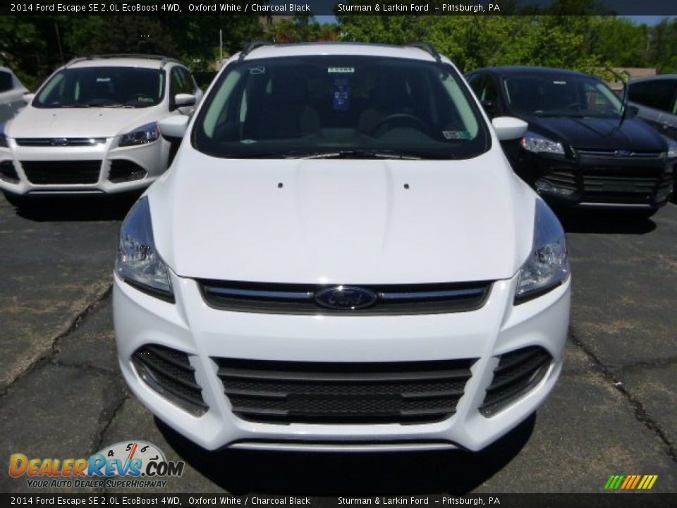 2014 Ford Escape SE 2.0L EcoBoost 4WD Oxford White / Charcoal Black Photo #6