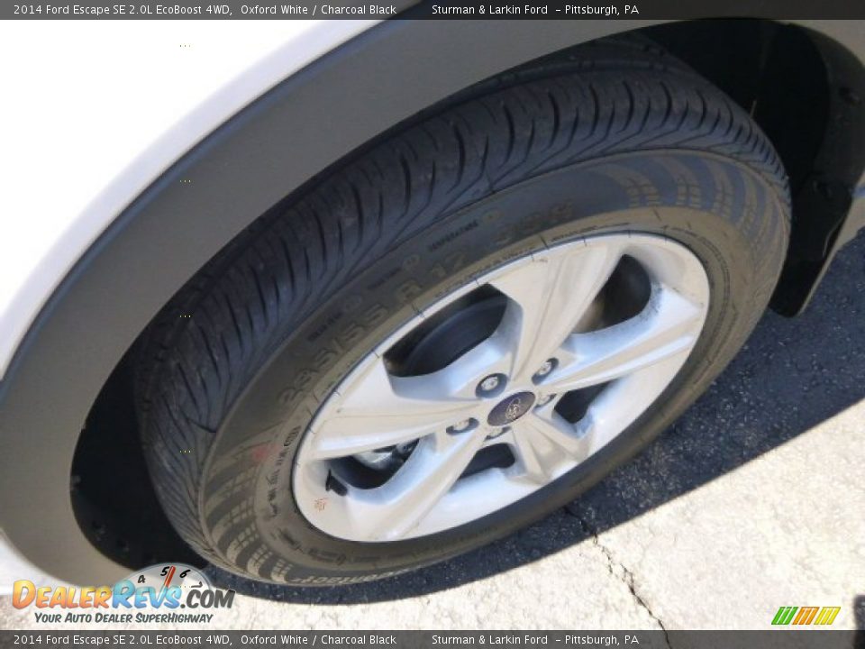 2014 Ford Escape SE 2.0L EcoBoost 4WD Oxford White / Charcoal Black Photo #7