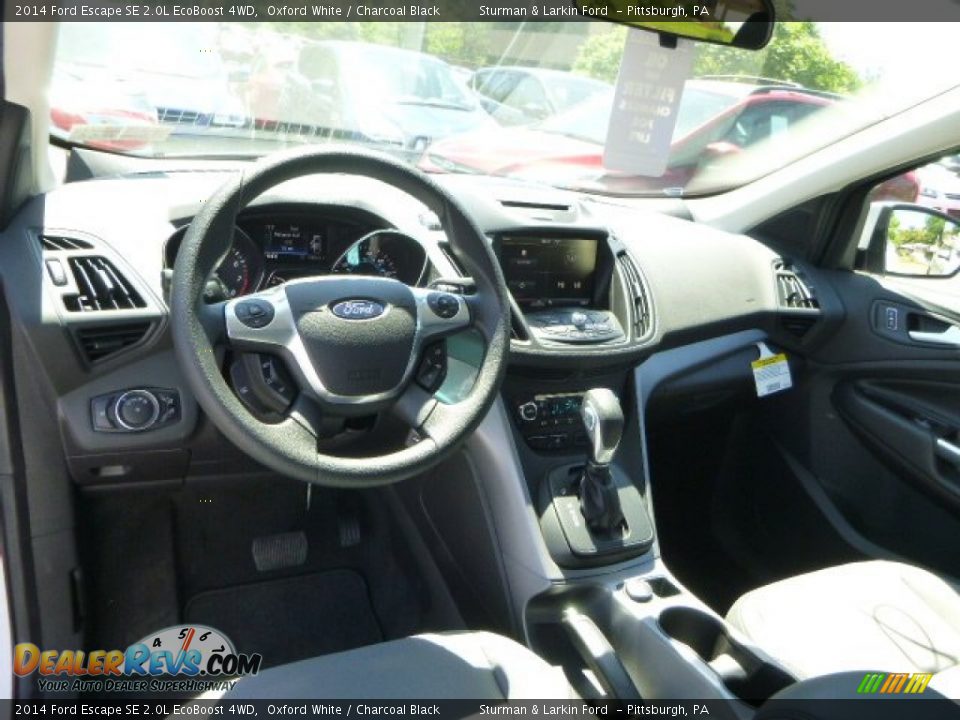 2014 Ford Escape SE 2.0L EcoBoost 4WD Oxford White / Charcoal Black Photo #10